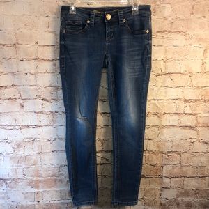Seven7 Distressed Ankle Skinny Jeans